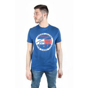 Tommy Hilfiger pánské modré tričko Circle - XL (434)